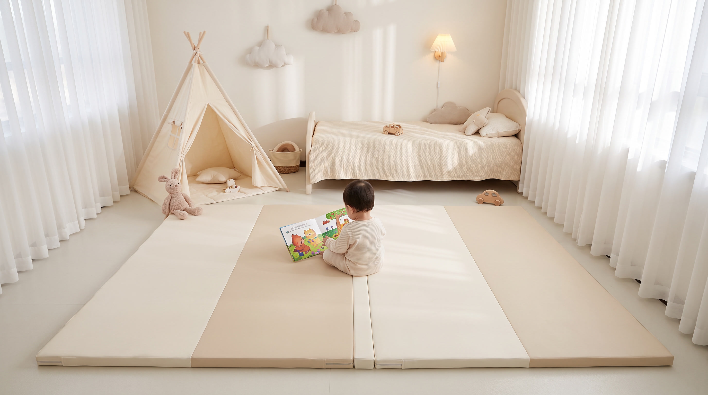 PU Leather Foldable Baby Play Mat