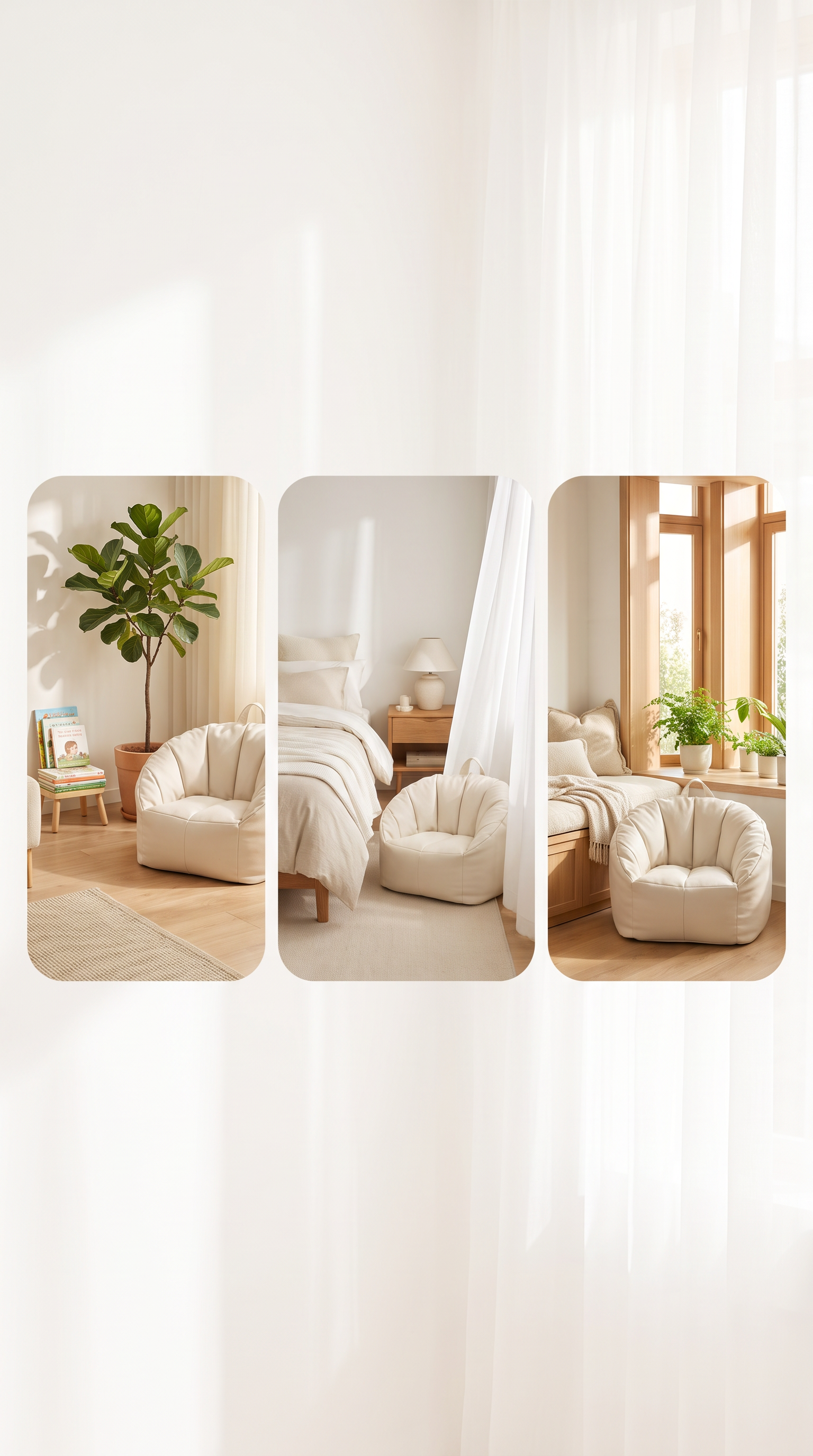 Scalloped child's sofa