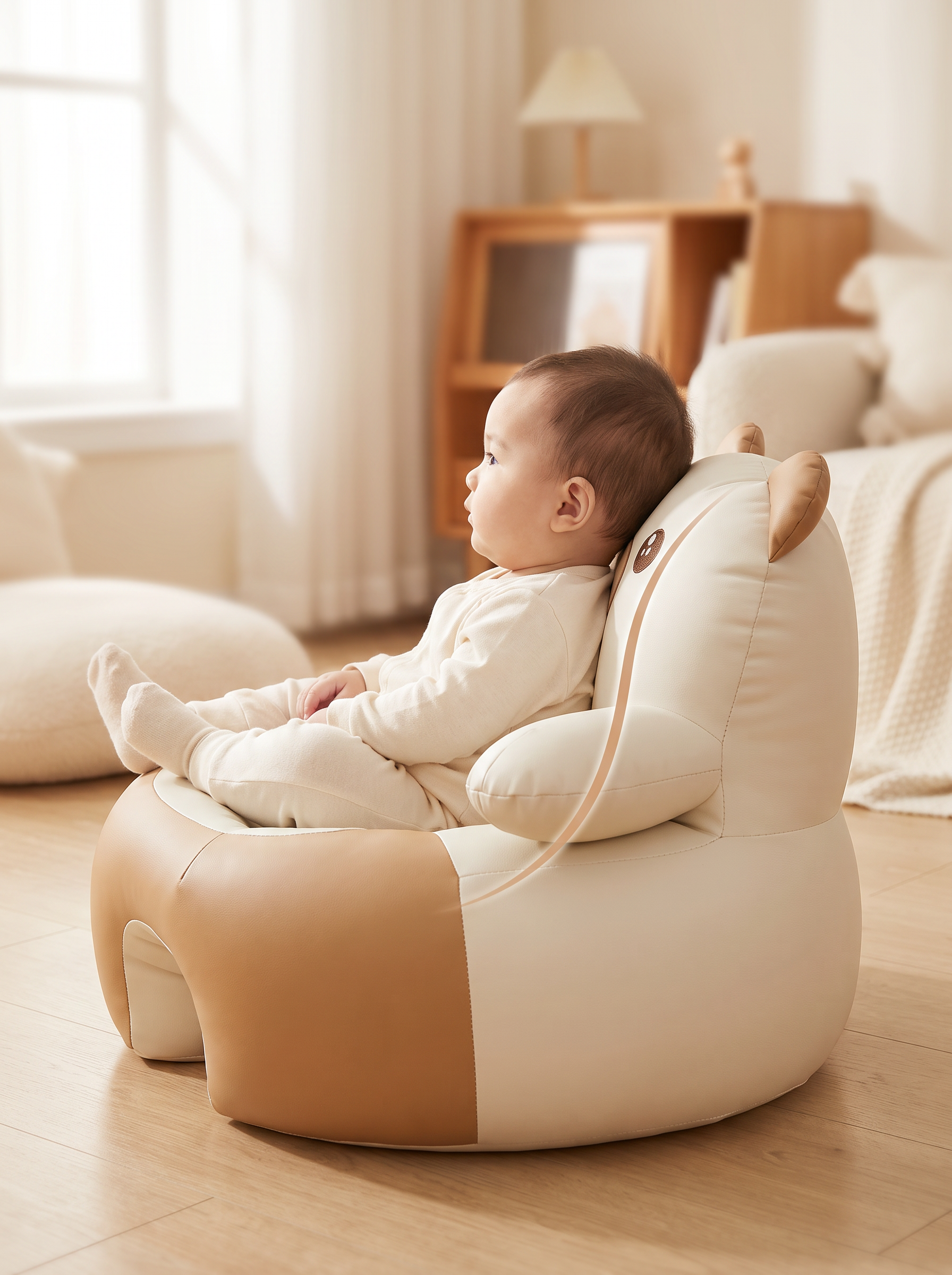 Cute Bear Baby Floor Seat